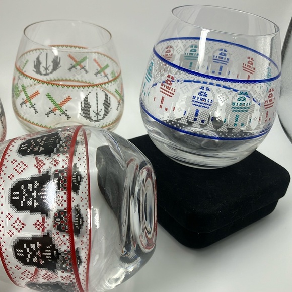 Star Wars Ugly Sweater holiday drink Set of 4 - Picture 8 of 15